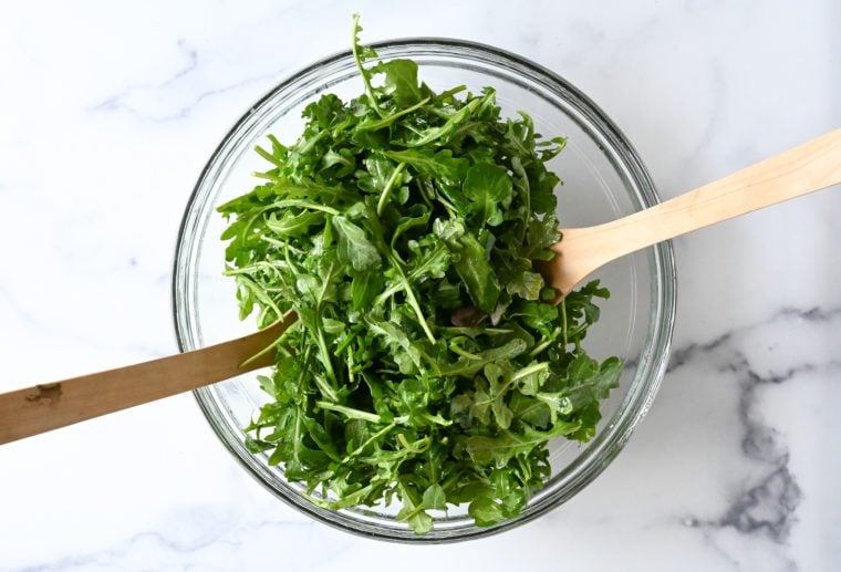 tossed arugula salad