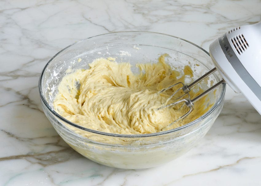 finished banana bread batter.