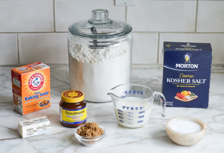 ingredients for soft pretzels