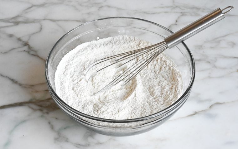 whisked dry ingredients