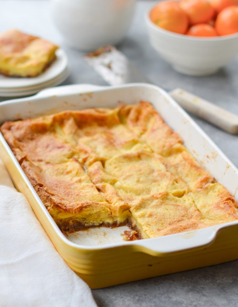 Boozy Caramel French Toast Casserole