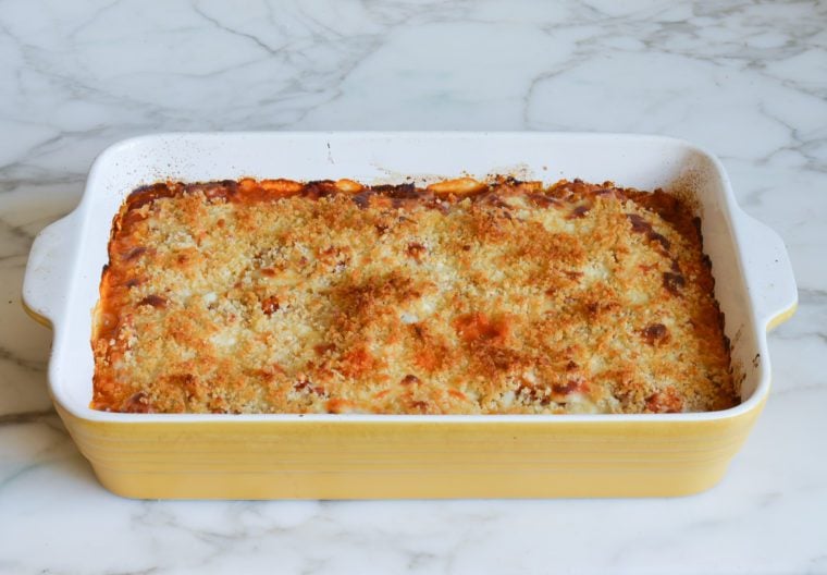 baked spaghetti squash with marinara sauce