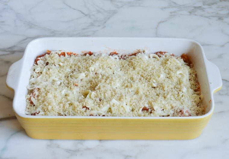 ready to bake with crispy panko topping