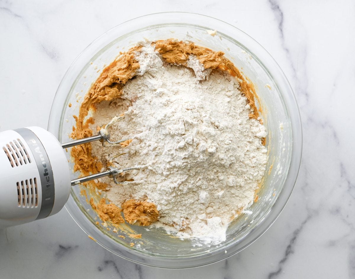 adding the dry ingredients