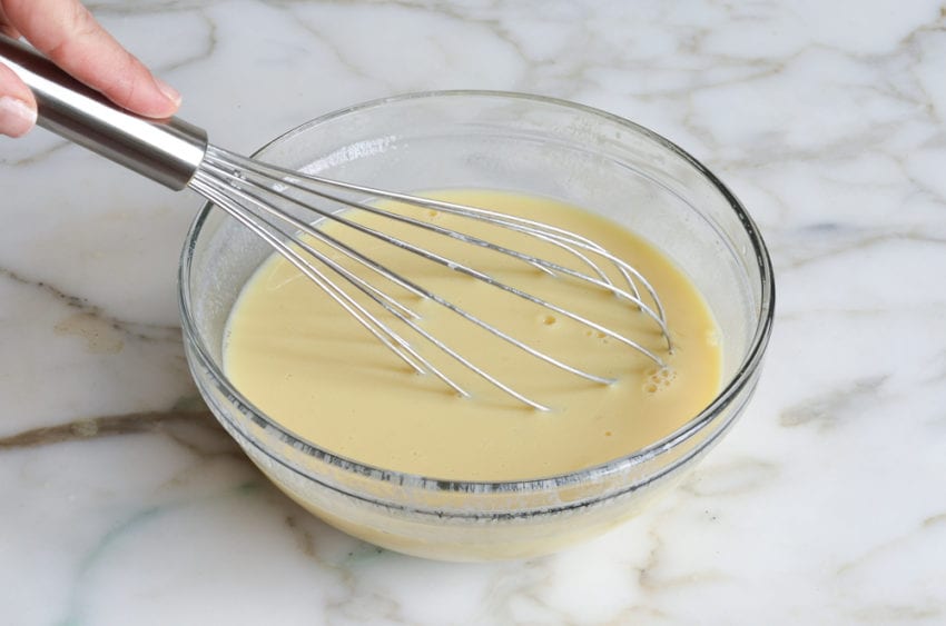 Whisk in a bowl of buttermilk mixture.