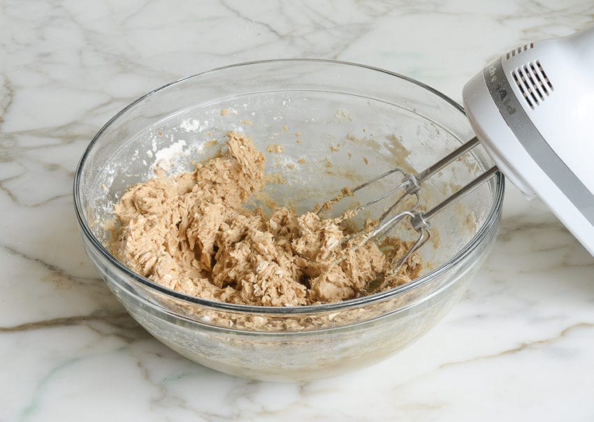 mixing the dough
