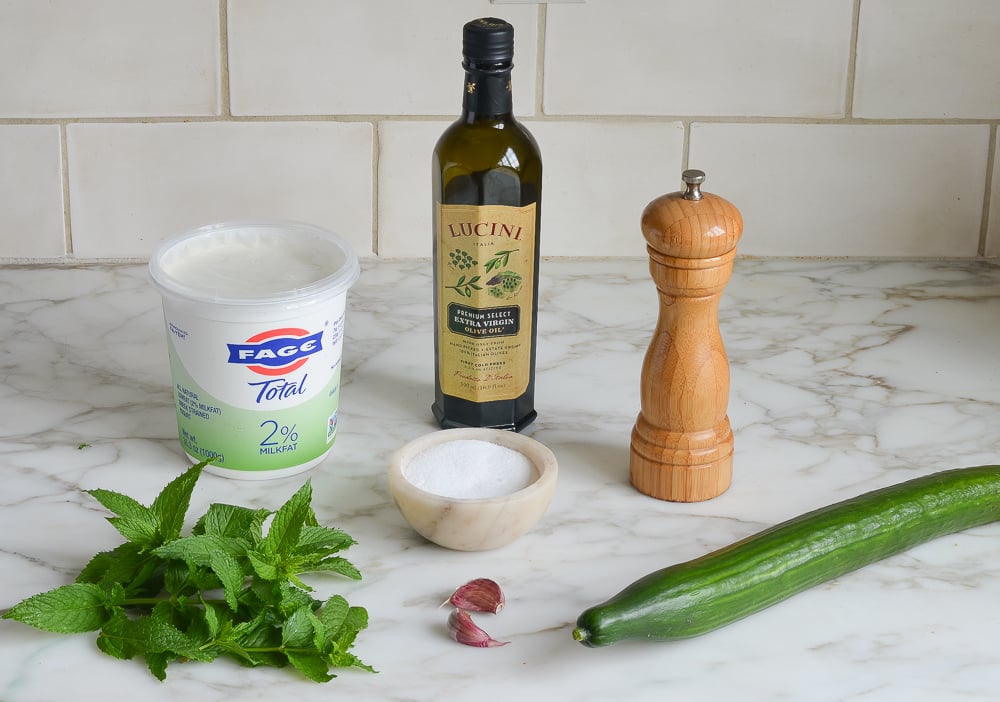 ingredients for tzatziki