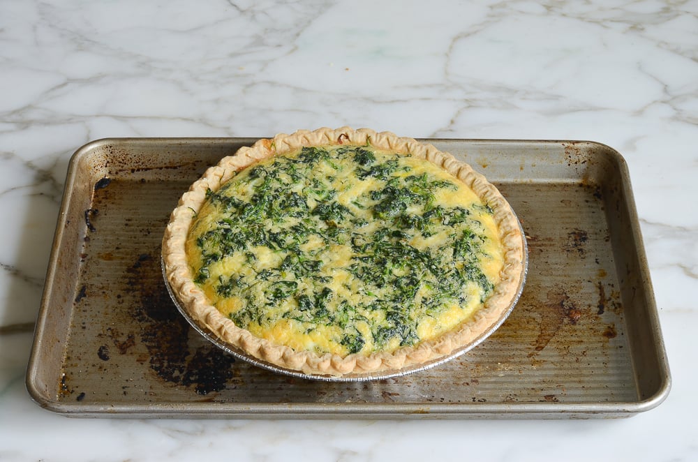 baked spinach quiche