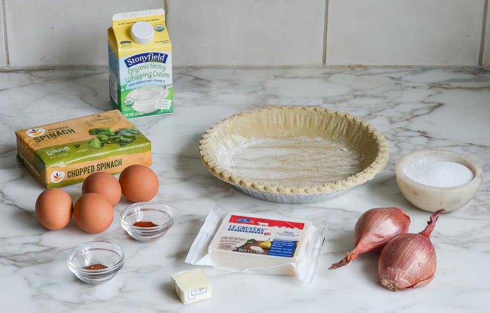 spinach quiche ingredients