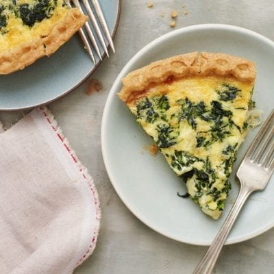 Spinach & Gruyere Quiche
