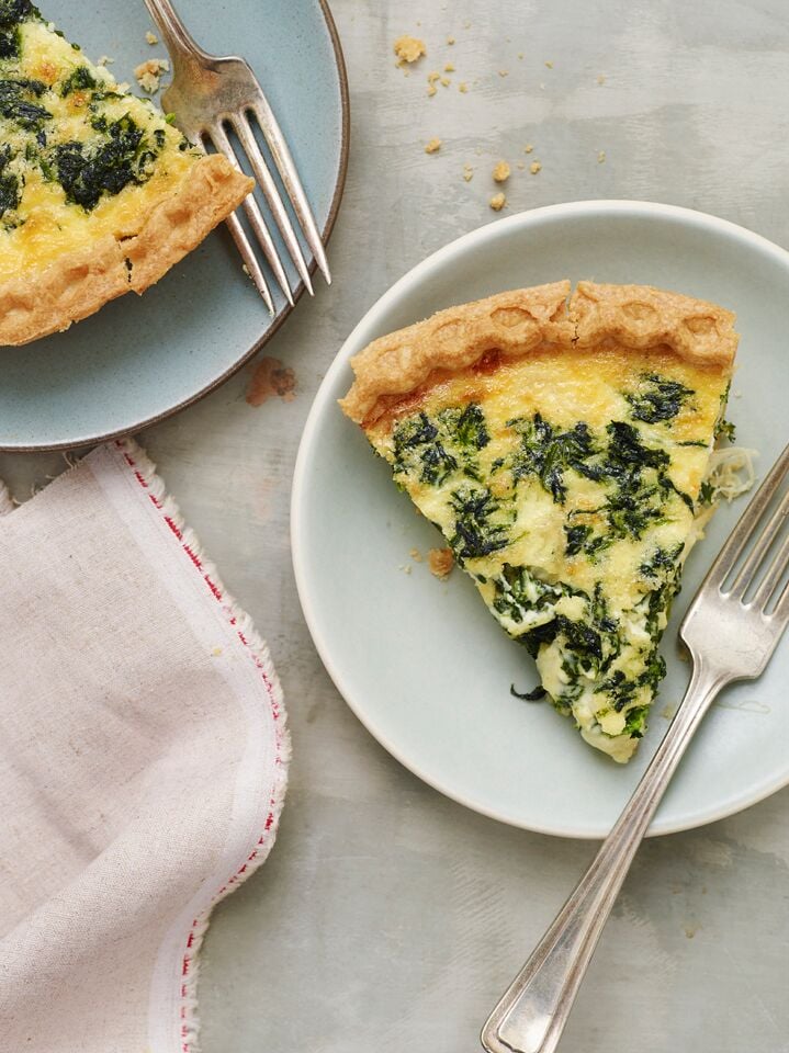 Spinach & Gruyere Quiche