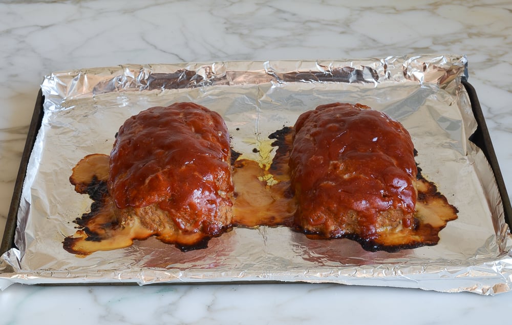 baked turkey meatloaf fresh out of the oven