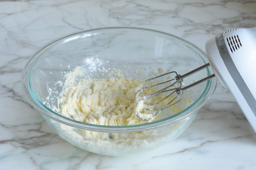 creaming butter mixture