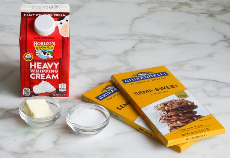 chocolate fondue ingredients
