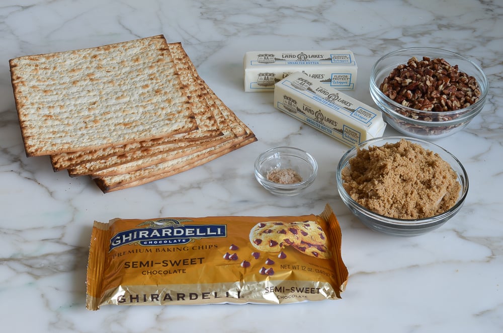 ingredients for matzo crack