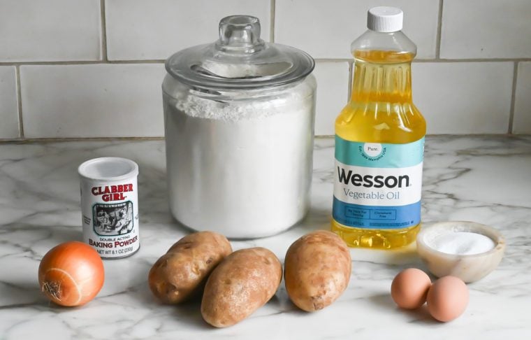 ingredients to make latkes