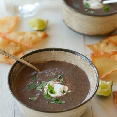 black bean soup