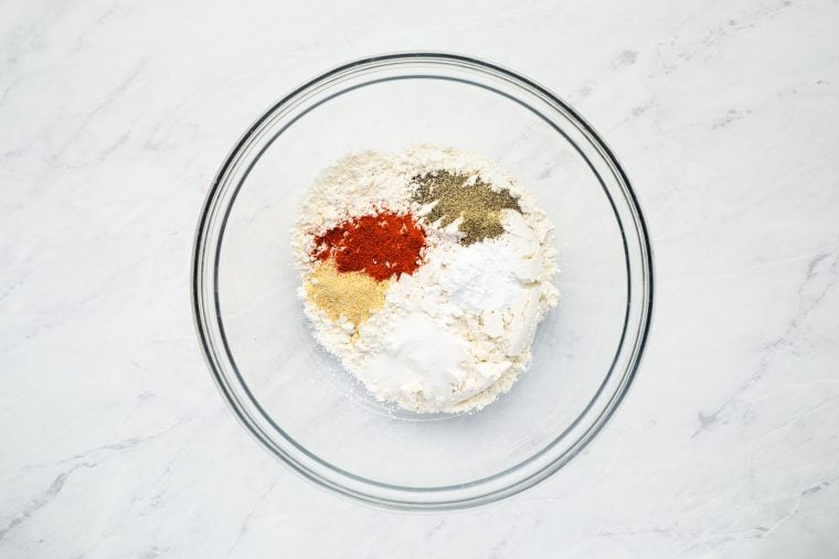 breading ingredients in bowl
