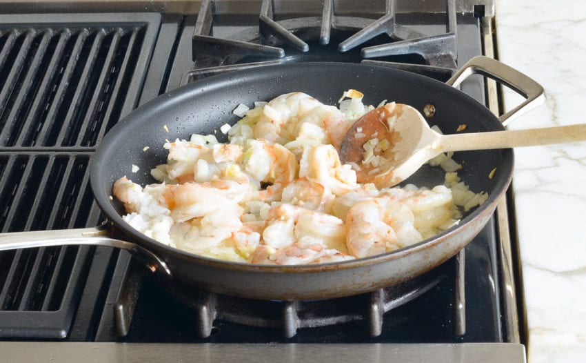 On the stove