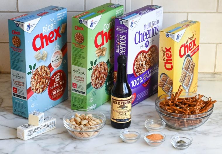 chex mix ingredients