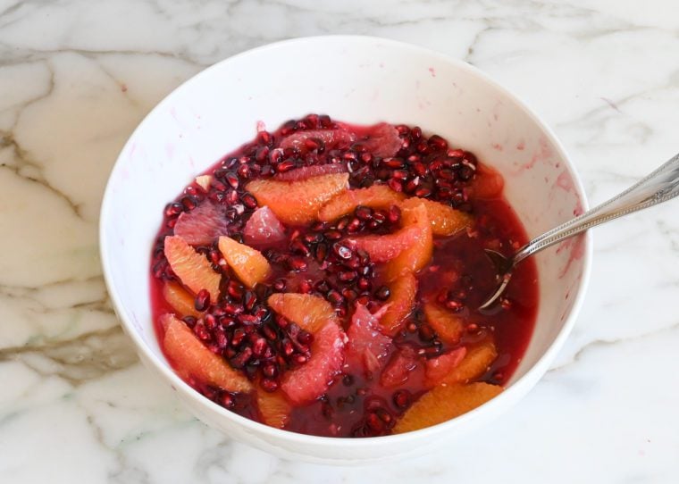 fruit salad in bowl
