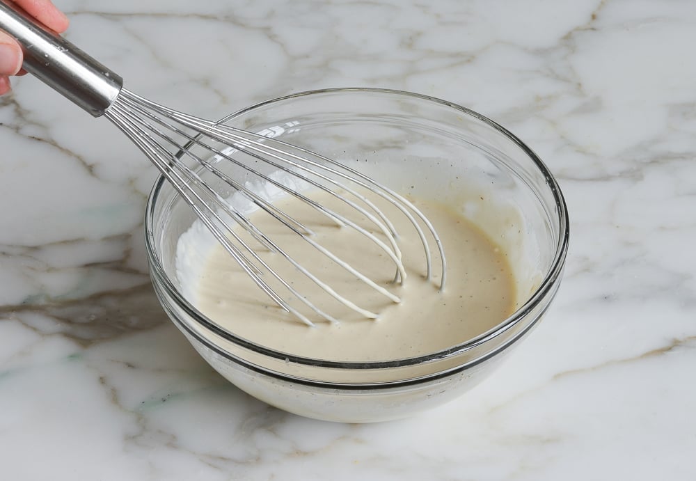 whisked Dijon dressing