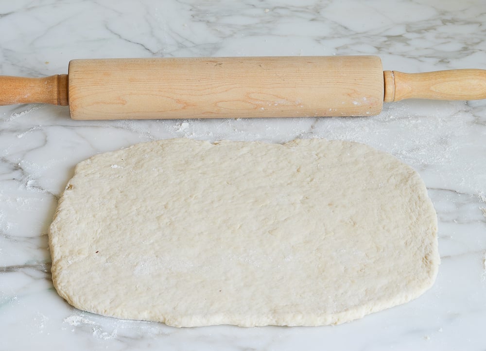 rolling the dough