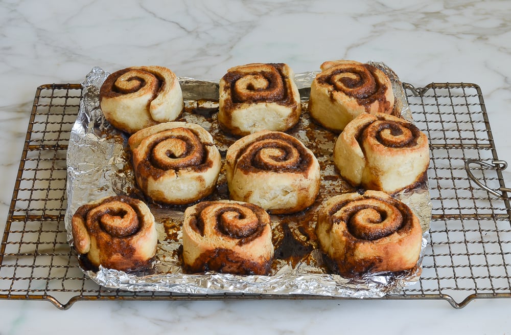 pulled apart cinnamon buns