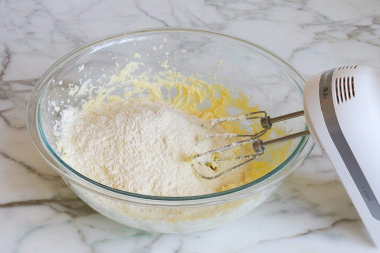 adding dry ingredients
