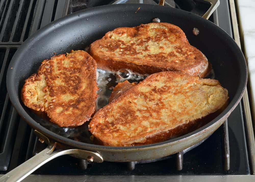 golden brown challah French toast