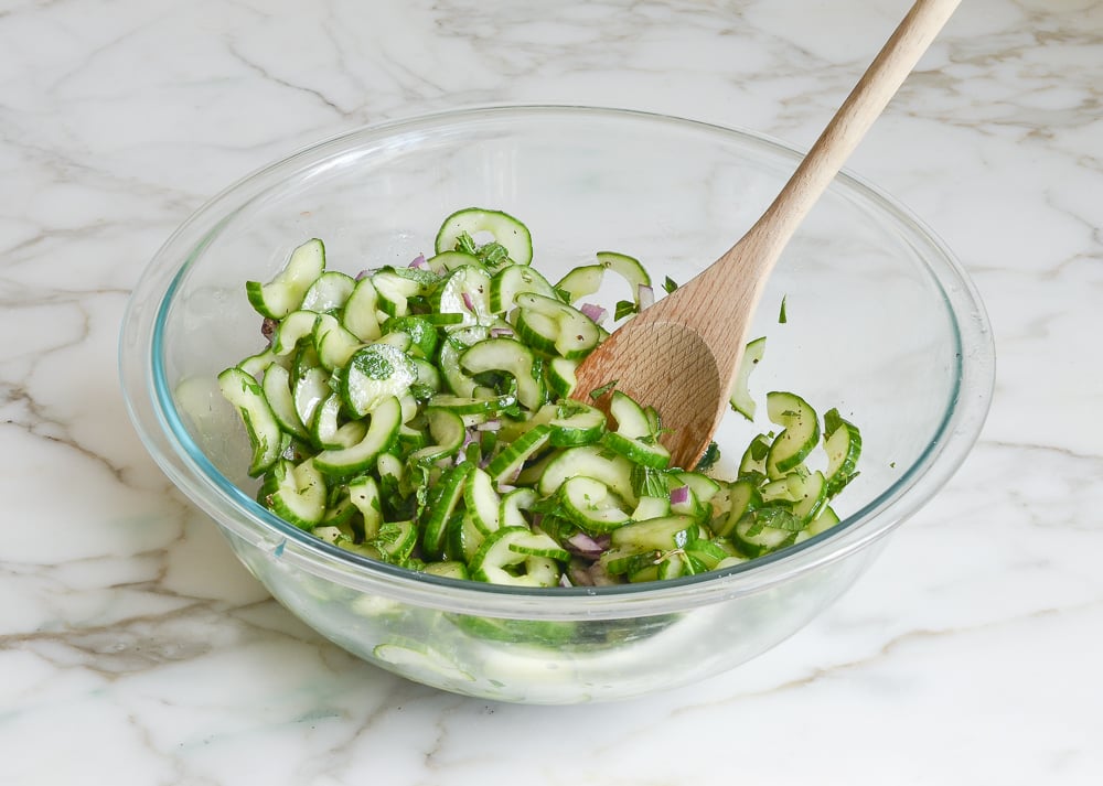 tossed cucumber salad
