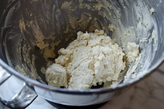 dough Cookie dough in a bowl.