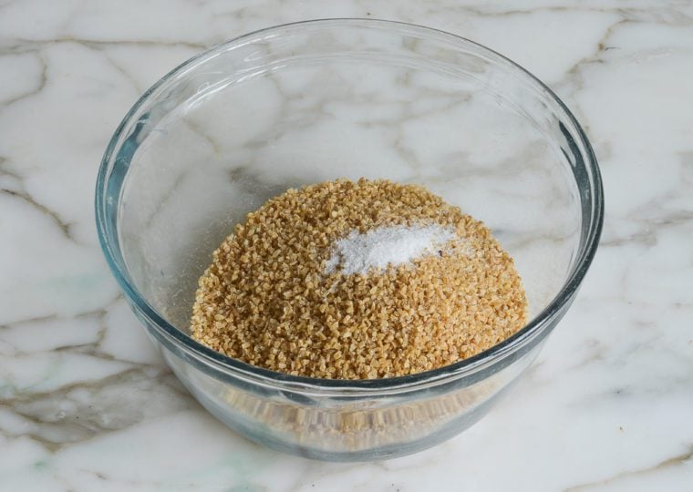 bulgur and salt