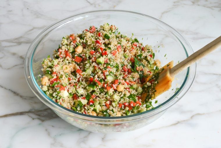 tossed bulgur salad