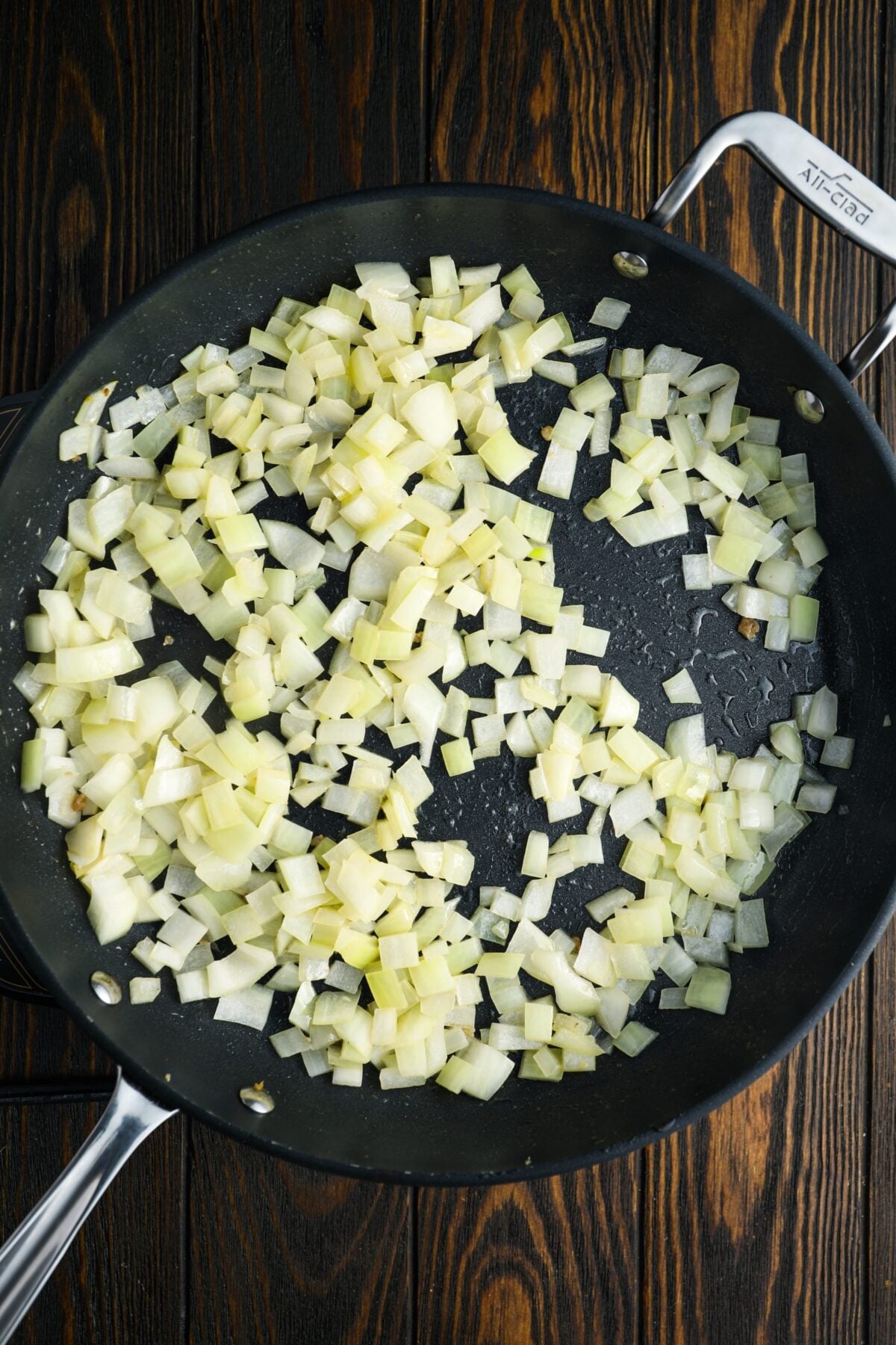 cooking the onions