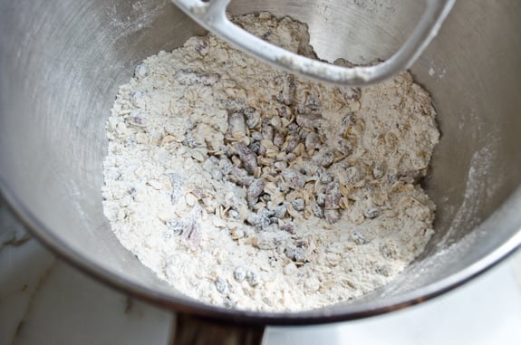 Bowl of dry ingredients.