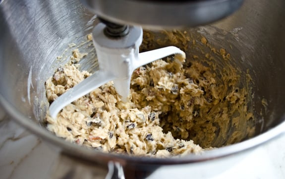 Scone dough in a bowl.