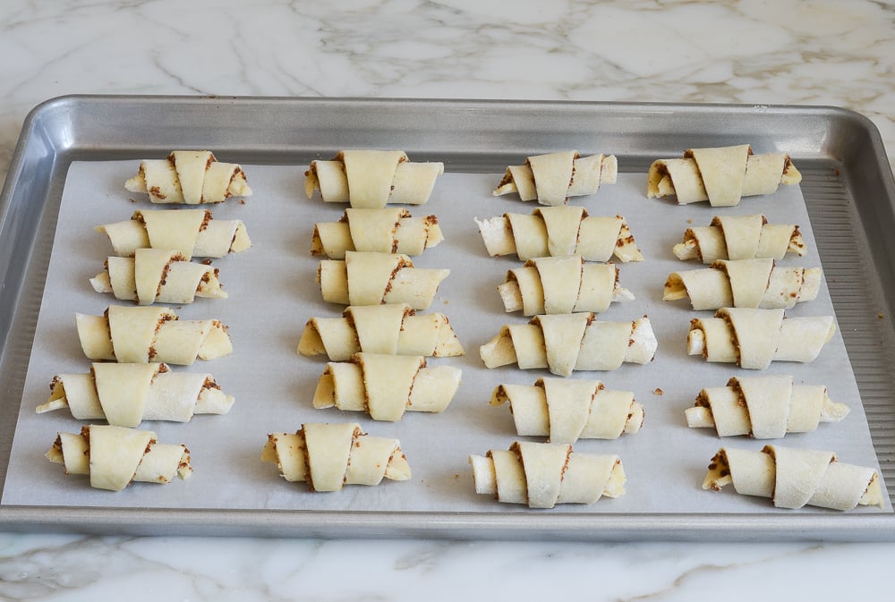rugelach ready to bake