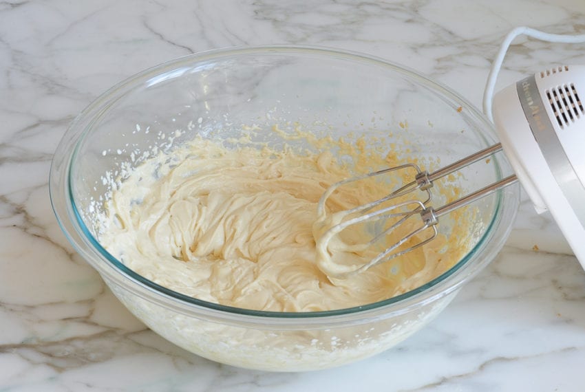 Yogurt and butter mixture in a bowl.