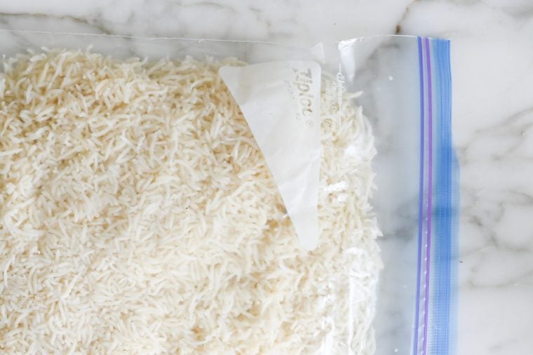 freezing basmati rice