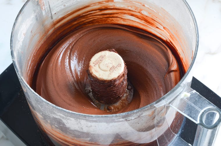 finished silky chocolate frosting