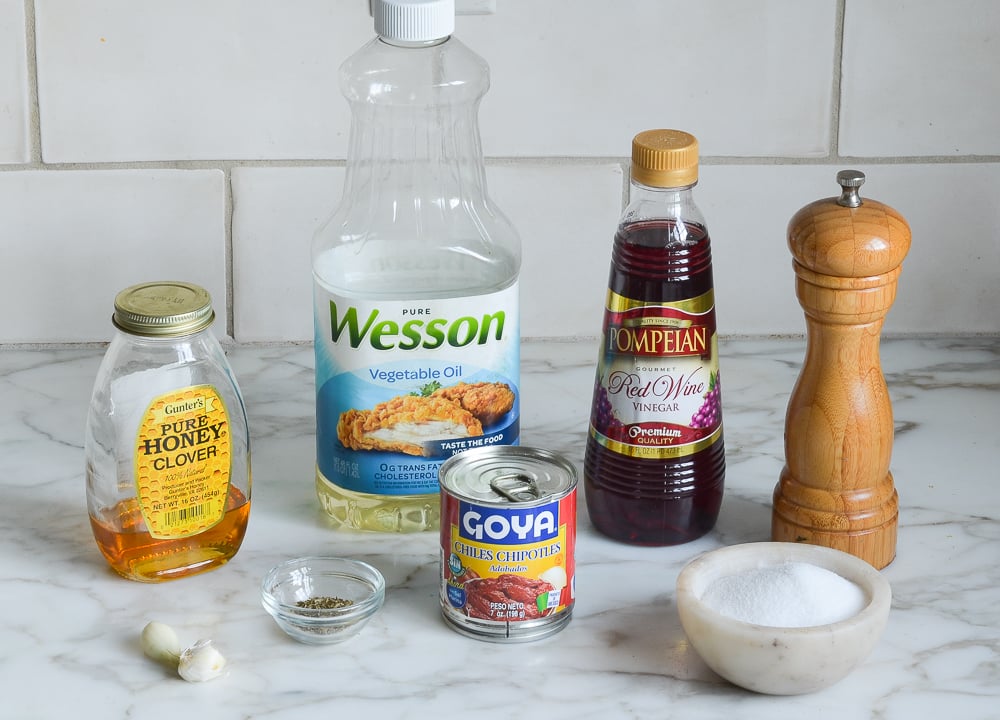 ingredients for chipotle vinaigrette