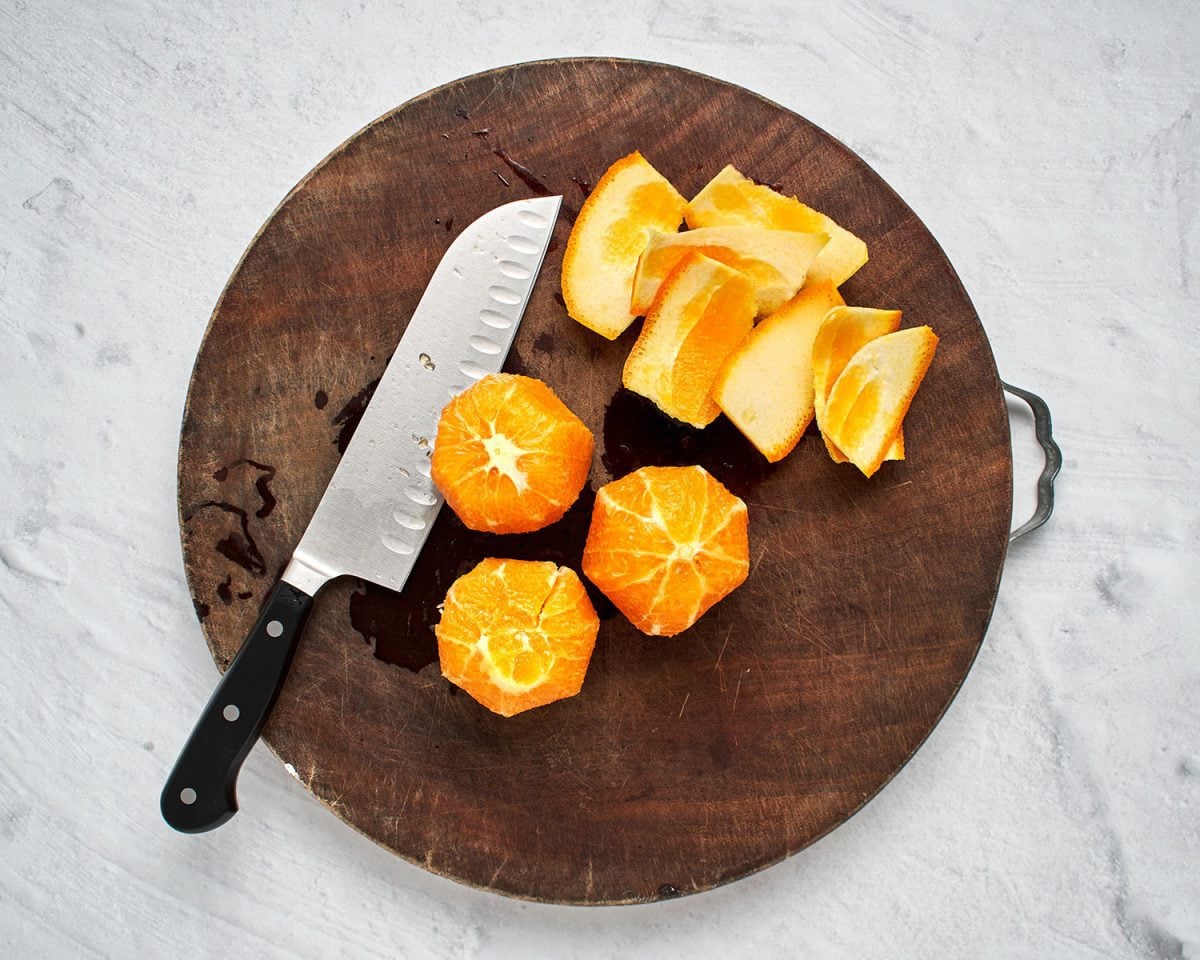 peeled oranges