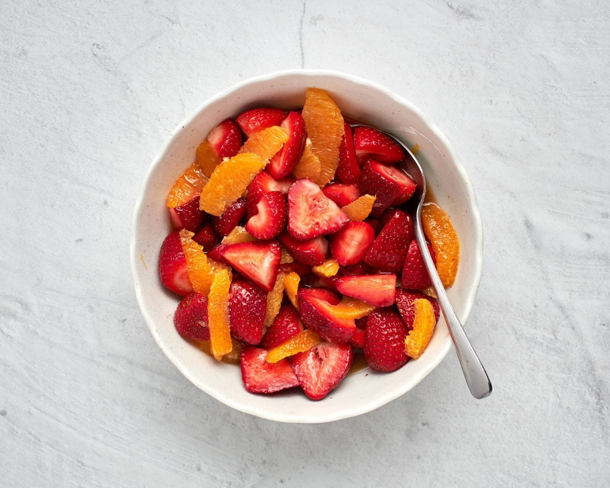 orange and strawberry salad