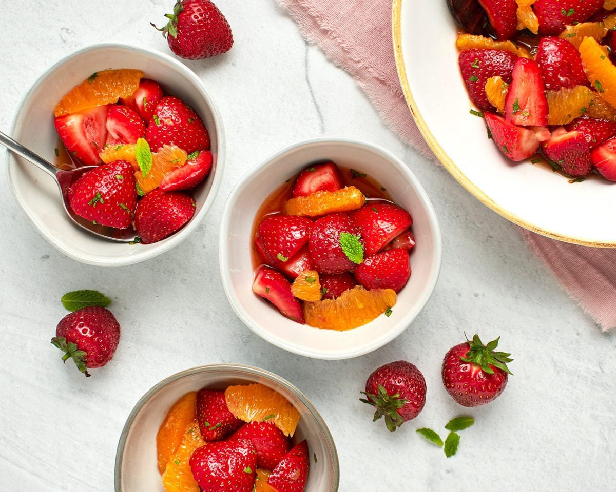 orange and strawberry salad