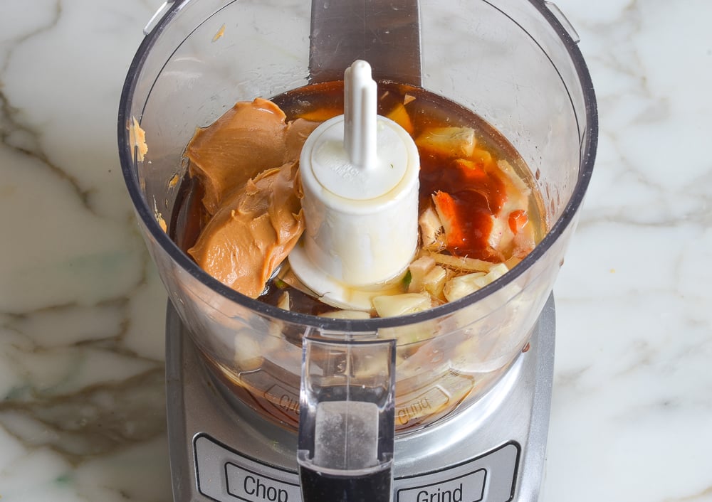 kale salad dressing ingredients in food processor