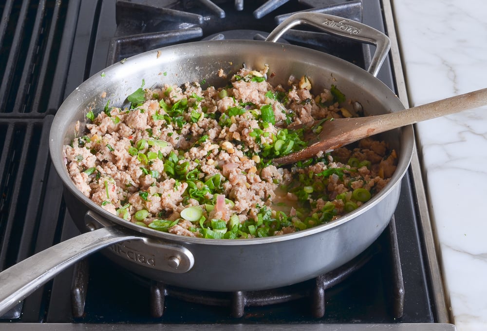 thai minced chicken