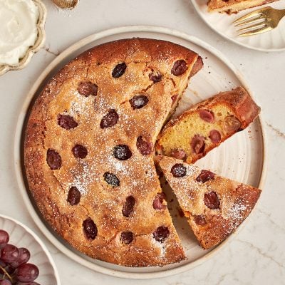 harvest grape and olive oil cake