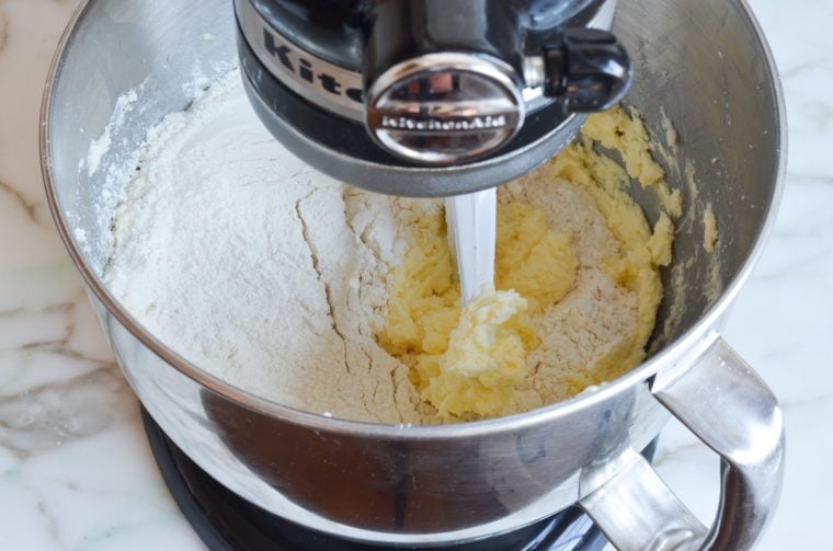adding the dry ingredients
