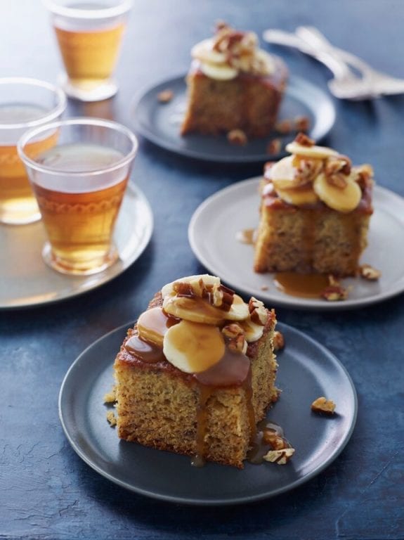 sticky toffee banana cake
